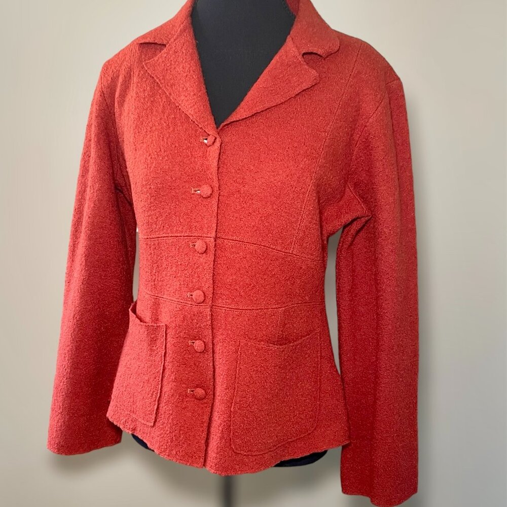 TWO STAR DOG (tsd) FELTED WOOL JACKET. SIZ XS.